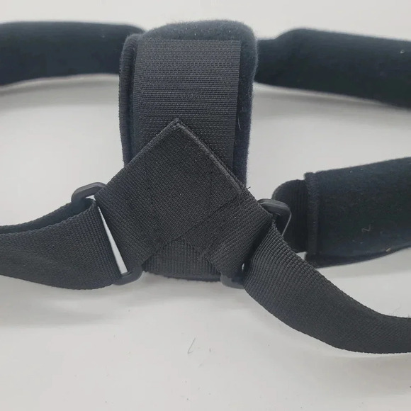 Breg Back Brace Adult One Size Adjustable Over The Shoulder BLACK - Picture 5 of 5